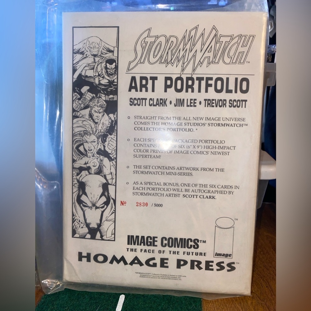 Stormwatch art portfolio used